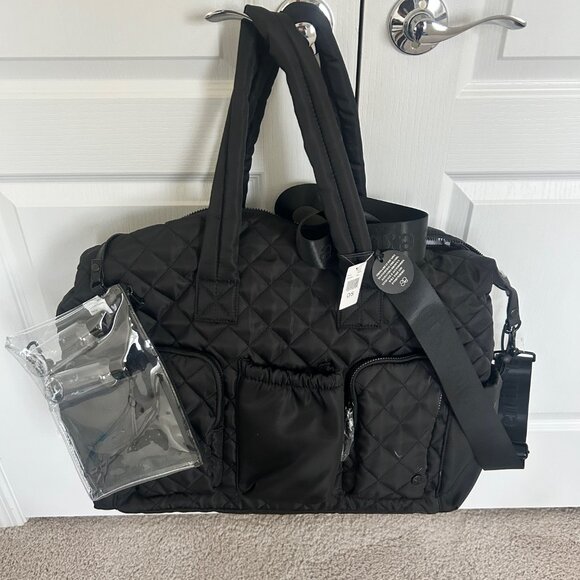 Samantha Brown To-Go Quilted Weekender BLACK nwt - Picture 2 of 3